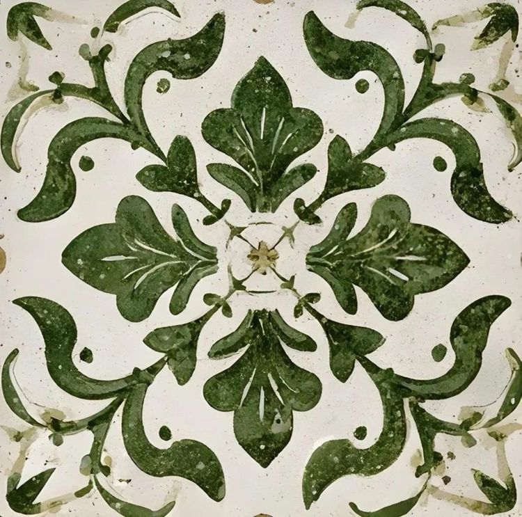 Decorative Ceramic Tile, Patterned Backsplash Tile, Luxury Wall Tile, Kitchen and Bathroom Tile, Designer Decorative Tile Verde Sorella™