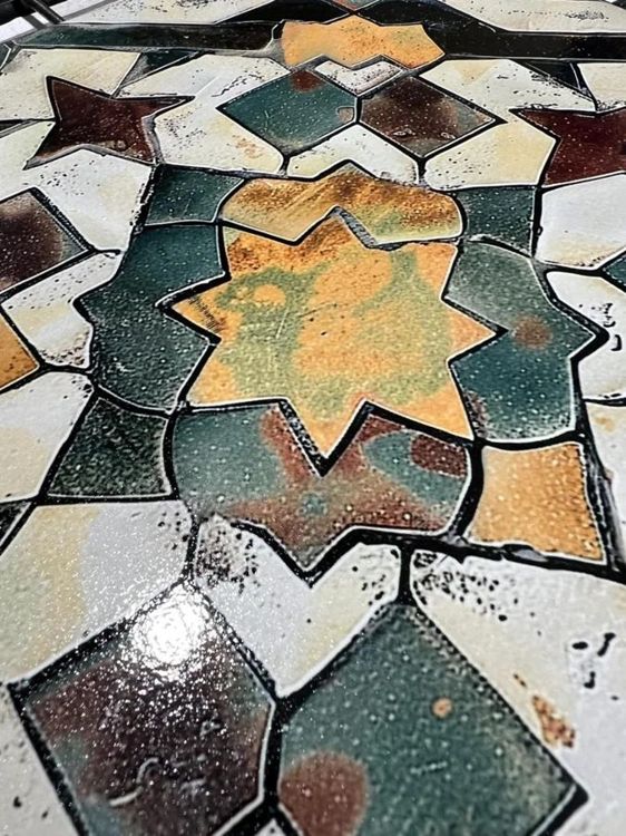 Atlas Desert Mosaic Moroccan-style ceramic tile, design, intricate geometric inspi… photo 4
