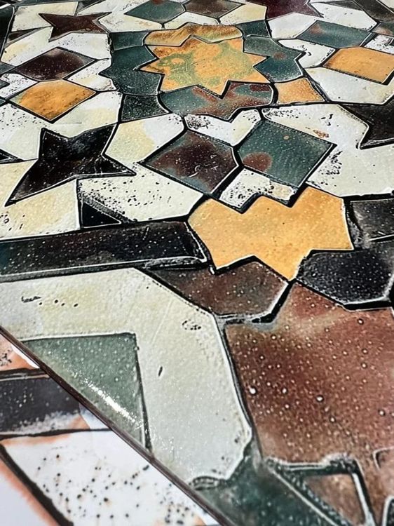 Atlas Desert Mosaic Moroccan-style ceramic tile, design, intricate geometric inspi… photo 5