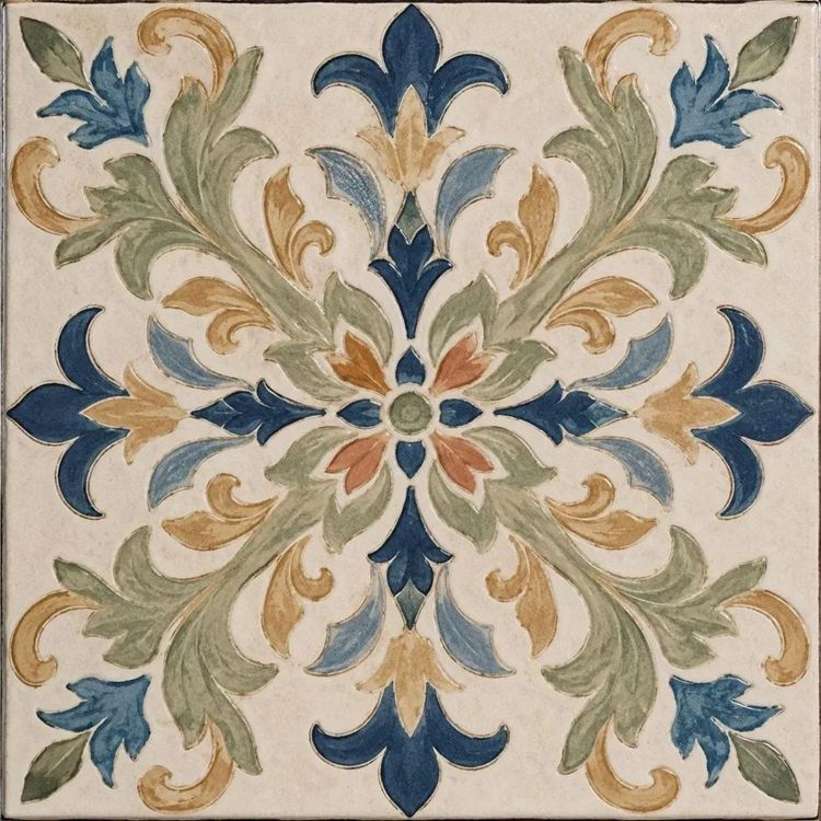 Sagebelle Maris™ Kitchen Backsplash Tile Bathroom Shower Floor Tile | Rustic Vintage Farmhouse Ceramic Tile | Mexican Style Tile Indoor
