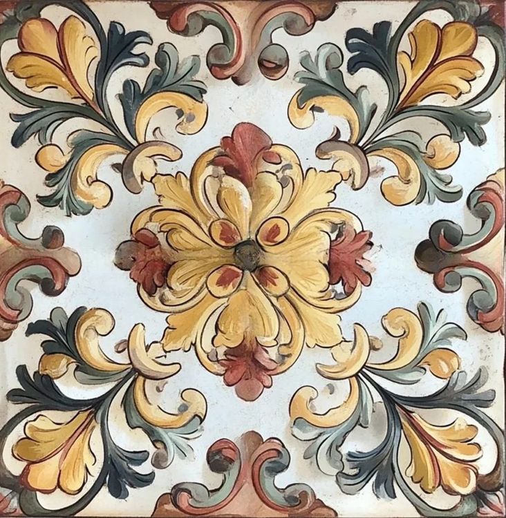 Toscana Aurelia Flourish™Kitchen bathroom backsplash floor tile vintage farmhouse rustic ceramic tile shower