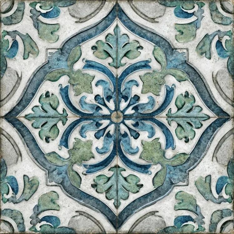 Azuroth-Kitchen Backsplash Tile Bathroom Shower Floor Tile | Rustic Vintage Farmhouse Ceramic Tile | Mexican Style Custom Tile