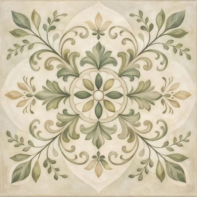 Decorative Ceramic Tile, Patterned Backsplash Tile, Luxury Wall Tile, Kitchen and Bathroom Tile, Designer Decorative Tile V1