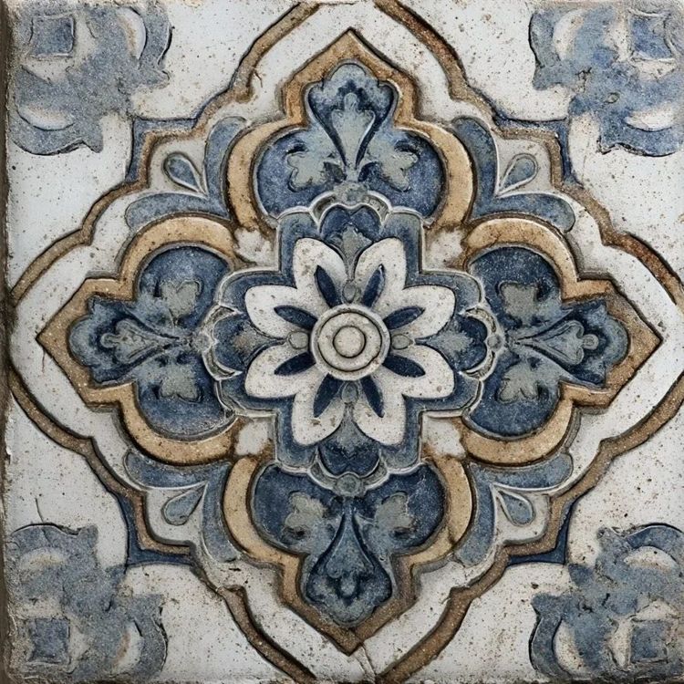 Cielo Maravilla Kitchen Backsplash Tile Bathroom Shower Floor Tile | Rustic Vintage Farmhouse Ceramic Tile | Mexican Style Custom Tile