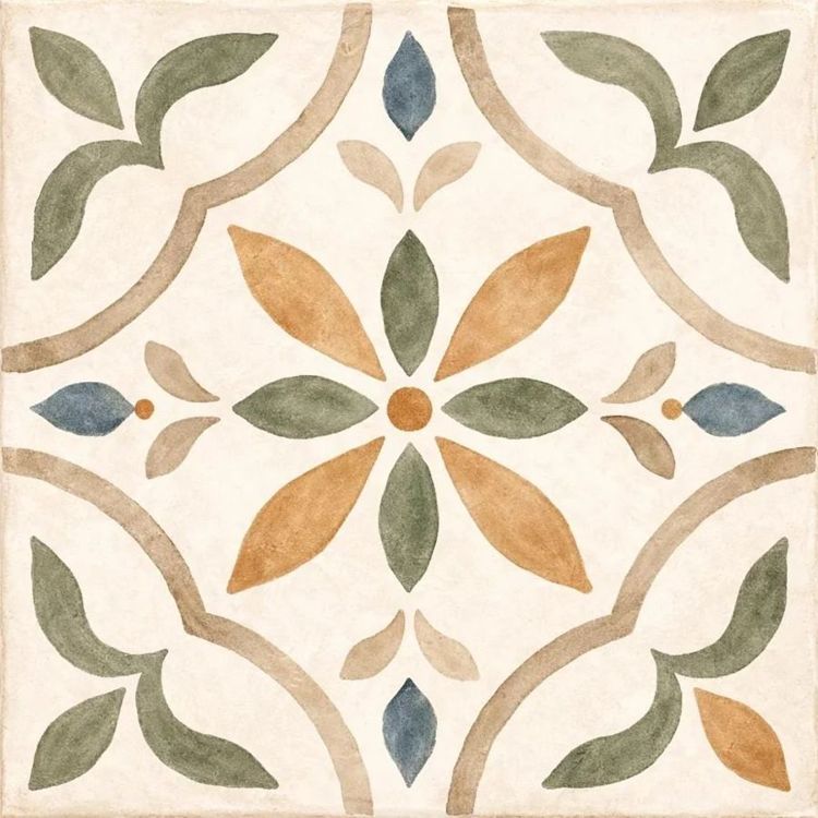 Solara Verde Kitchen Backsplash Tile Bathroom Shower Floor Tile | Rustic Vintage Farmhouse Ceramic Tile | Mexican Style Custom Tile