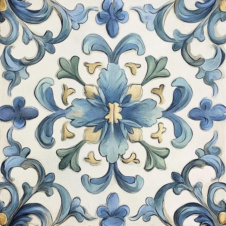 Azure Fiorentina Kitchen bathroom backsplash tile floor tile custom tile vintage farmhouse rustic ceramic tile bathroom tile shower T5156