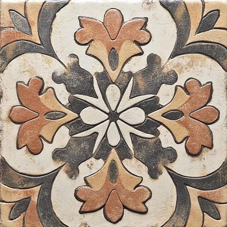 Vintage Farmhouse Rustic Ceramic Tile Kitchen Backsplash Bathroom Floor Tile Shower Tile Mexican Style Custom Tile TUSCAN EMBER T1200