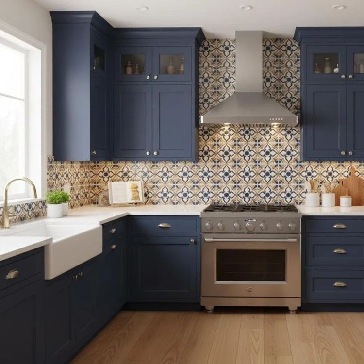 Kitchen backsplash wall shower photo 2