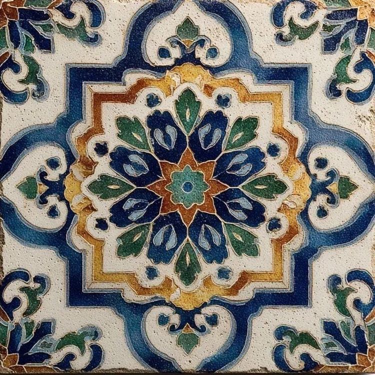 Zafira Qasbah™ Kitchen Backsplash Tile Bathroom Shower Floor Tile | Rustic Vintage Farmhouse Ceramic Tile | Mexican Style Tile Indoor