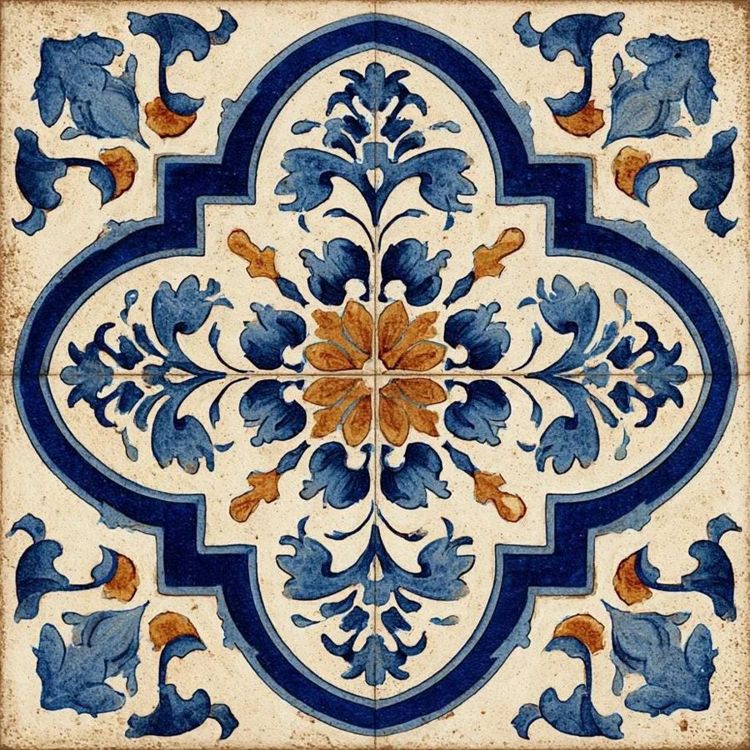 Portovelle™ Decorative Ceramic Tile, Patterned Backsplash Tile, Luxury Wall, Kitchen and Bathroom Tile, Designer Decorative V2
